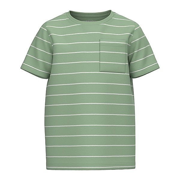 name it T-Shirt NKMVES gestreift in basil