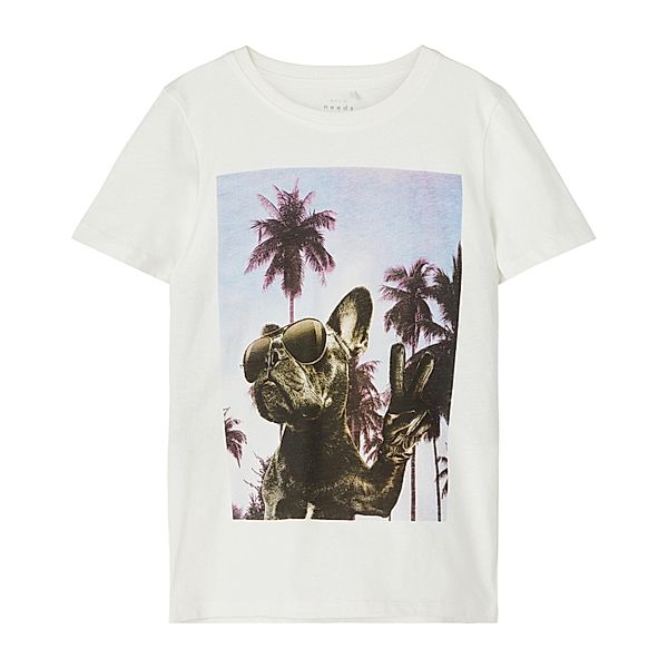 name it T-Shirt NKMVOTO MUSIC DOG in white alyssum