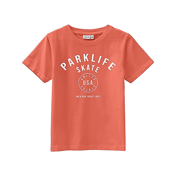 name it T-Shirt NKMVUX – PARKLIFE in apricot brandy
