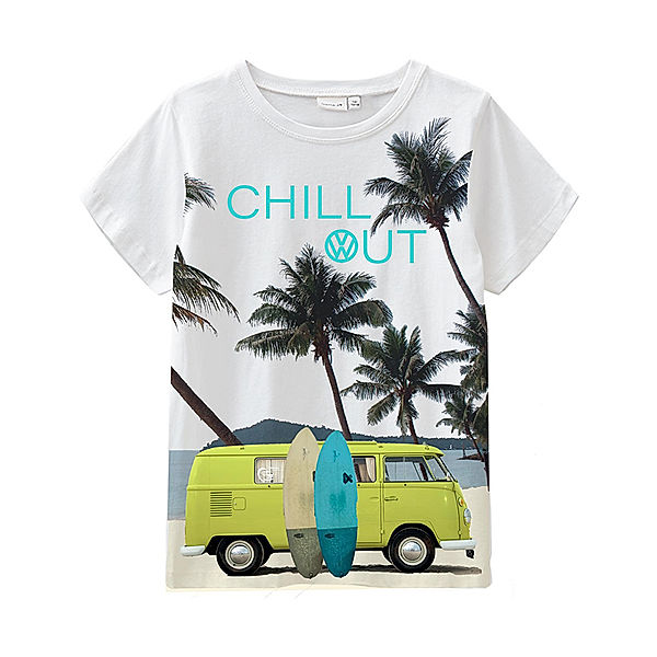 name it T-Shirt NKMVW TOMAS CHILL OUT in bright white