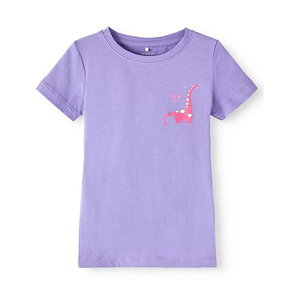 name it T-Shirt NMFBELA DINO in aster purple