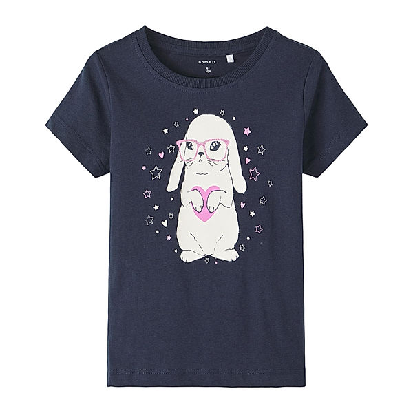 name it T-Shirt NMFBRIGITA - RABBIT in dark sapphire