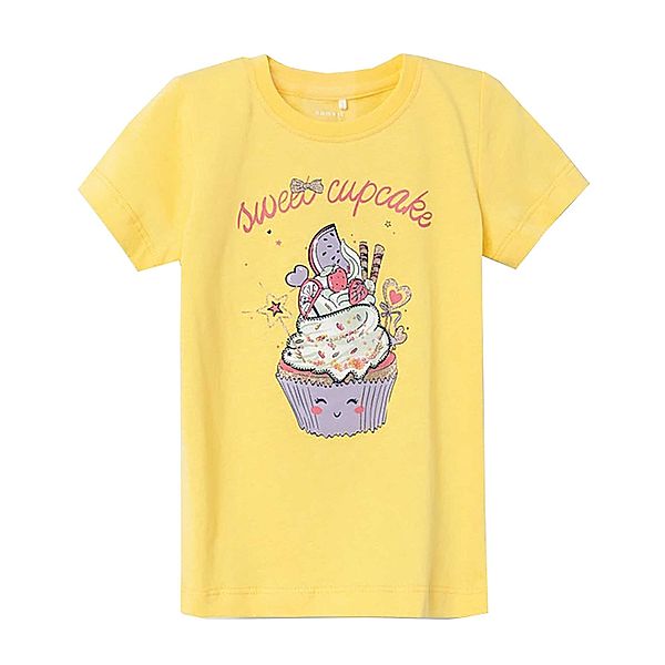 name it T-Shirt NMFDINAS SWEET CUPCAKE in yarrow