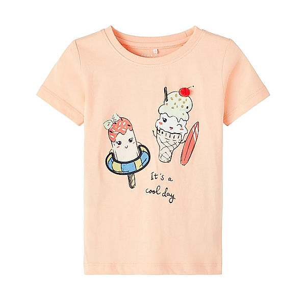 name it T-Shirt NMFFABRINA in peach nectar