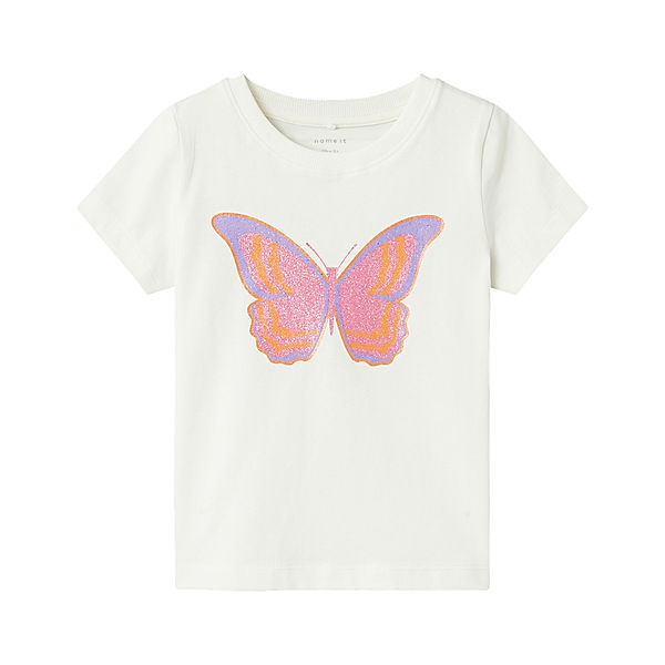 name it T-Shirt NMFHANNE SCHMETTERLING in jet stream