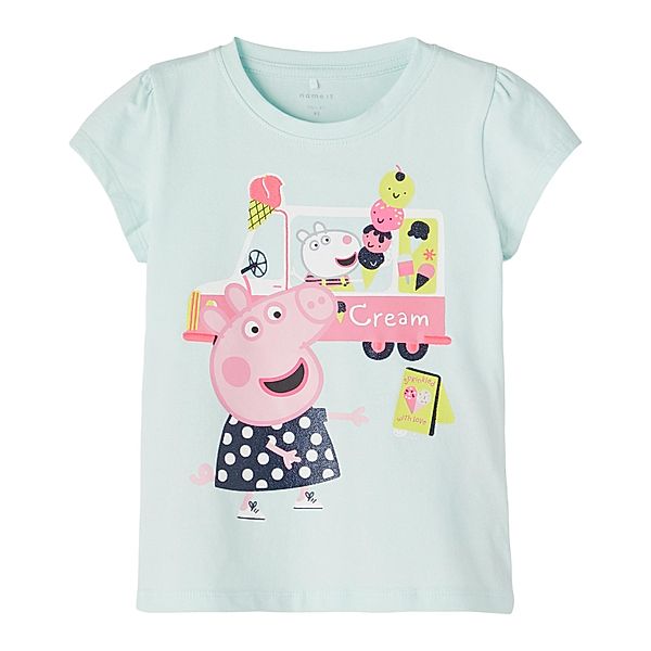 name it T-Shirt NMFPEPPAPIG MASKA in glacier