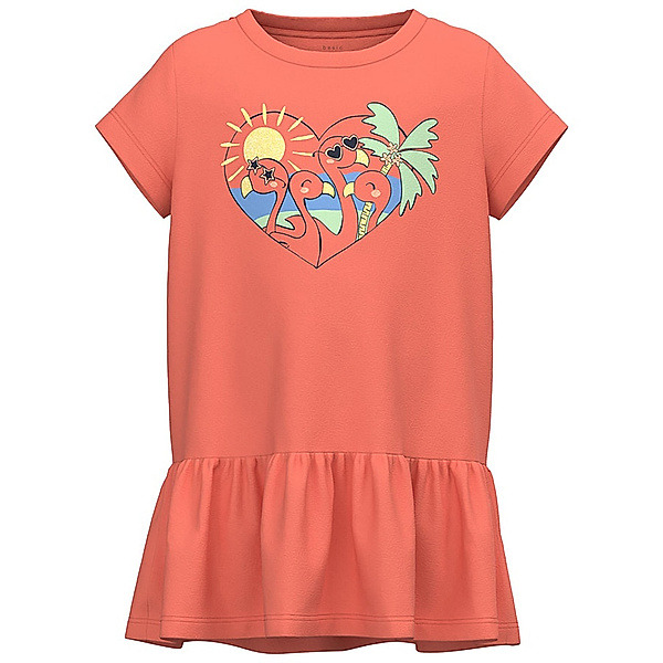 name it T-Shirt NMFVIANE TUNIC - SUNNY in coral
