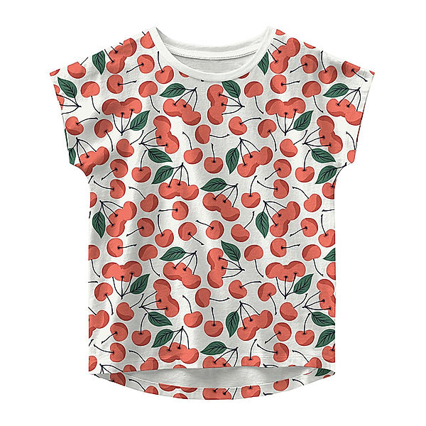 name it T-Shirt NMFVIGGA – CHERRIES in persimmon