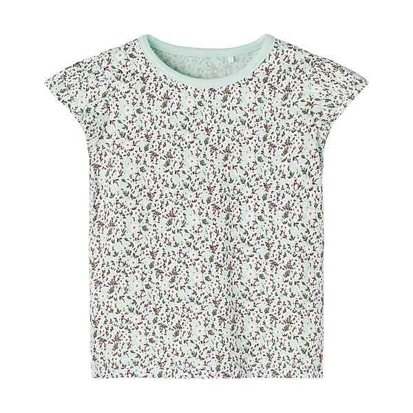 name it T-Shirt NMFVILENE BLOSSOM in glacier