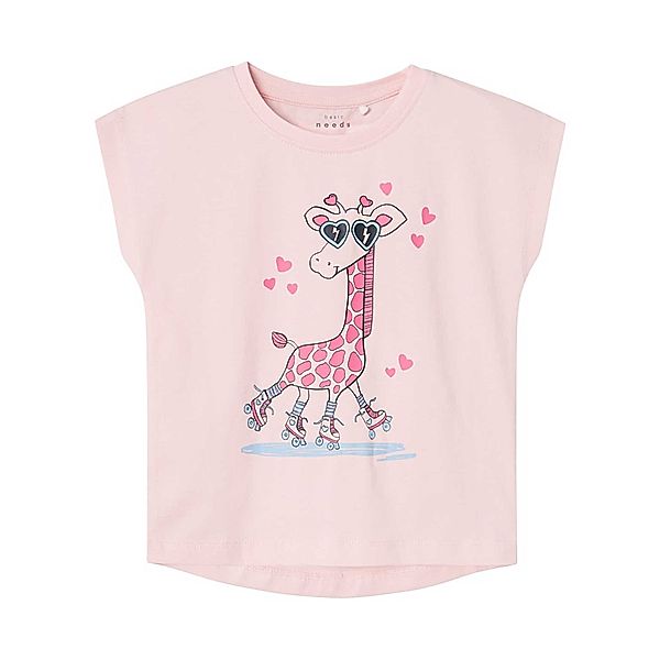 name it T-Shirt NMFVIOLET GIRAFFE in parfait pink