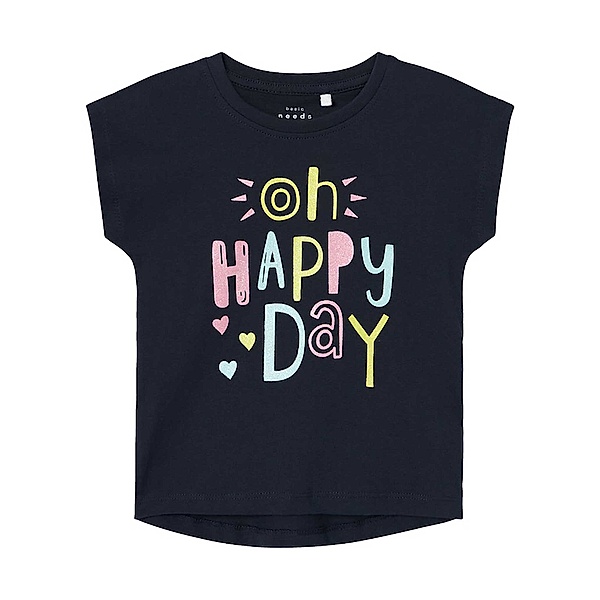 name it T-Shirt NMFVIOLET OH HAPPY DAY in dark sapphire