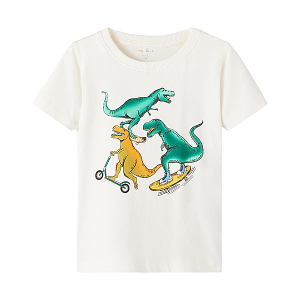 name it T-Shirt NMMBIS PLAYING DINOS in jet stream