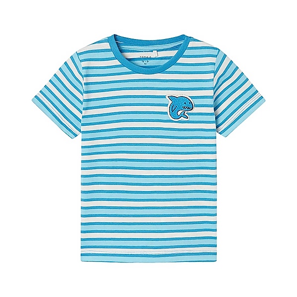 name it T-Shirt NMMDIKE SHARKY gestreift in swedish blue