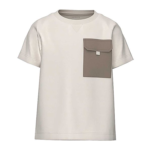 name it T-Shirt NMMDREW POCKET in jet stream