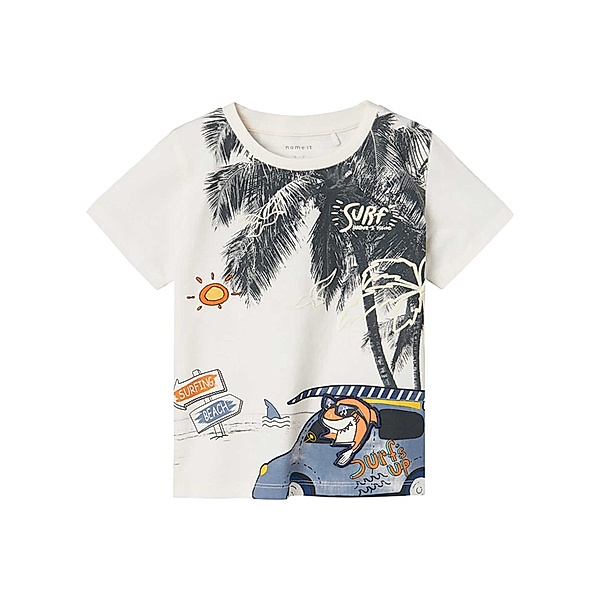 name it T-Shirt NMMFAMAT SURF UP in jet stream