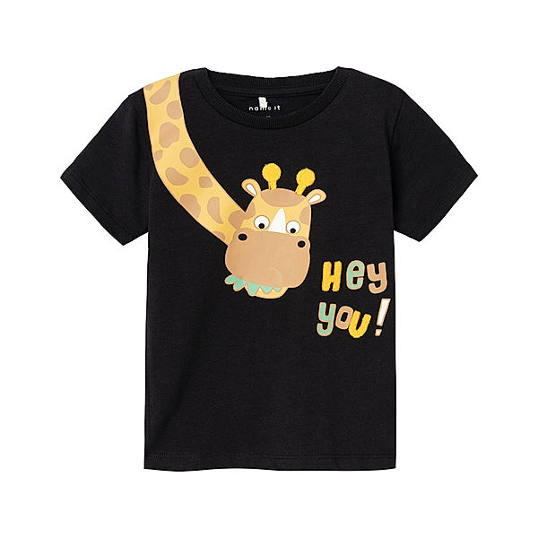 name it T-Shirt NMMHELLAN GIRAFFE in black