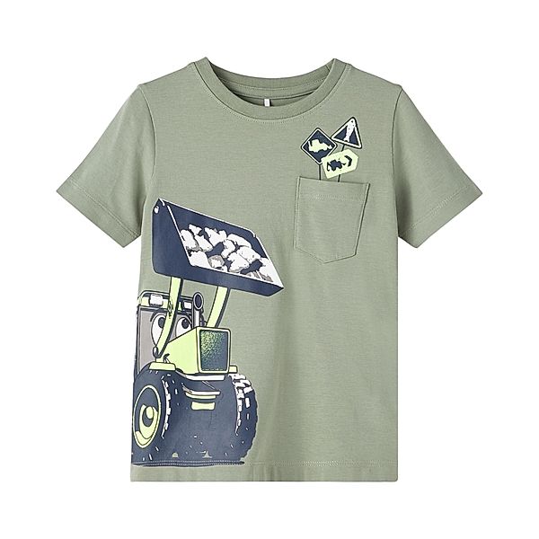 name it T-Shirt NMMJCB in hedge green