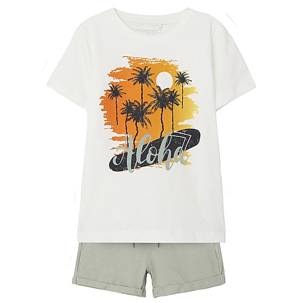 name it T-Shirt NMMJERL mit Shorts in jet stream