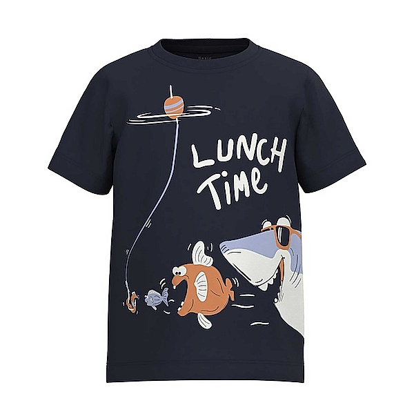 name it T-Shirt NMMVILASSE LUNCH TIME in dark sapphire