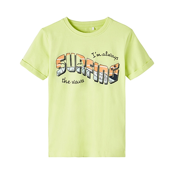 name it T-Shirt NMMVUX in sunny lime