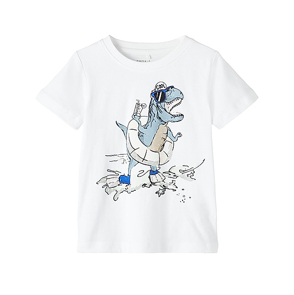 name it T-Shirt NMMZETHO mit Farbwechsel in bright white