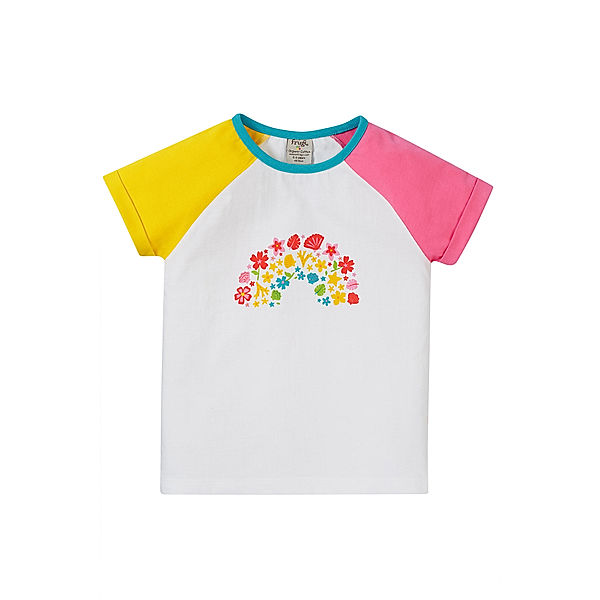 frugi T-Shirt NYOMI RAINBOW in weiß
