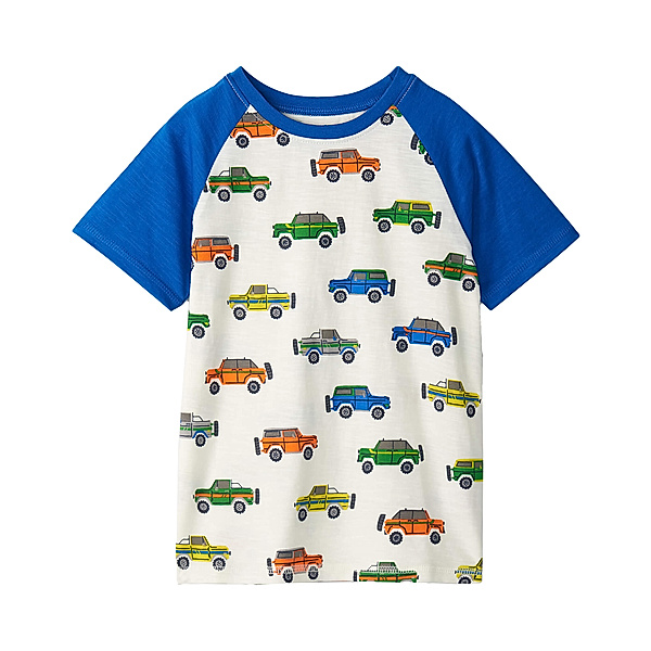 Hatley T-Shirt OFF ROAD CARS in weiss/blau