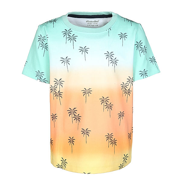 Minymo T-Shirt PALM TREES AOP in bunt
