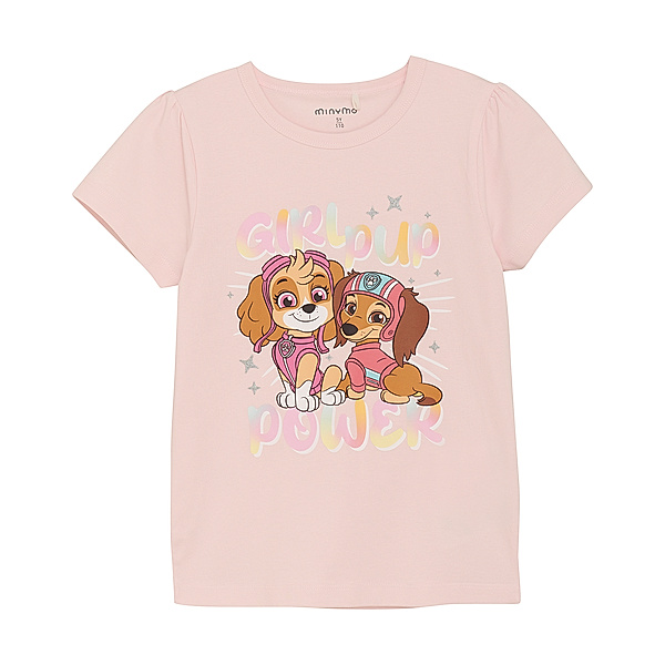 Minymo T-Shirt PAW PATROL GIRL POWER in pink dogwood