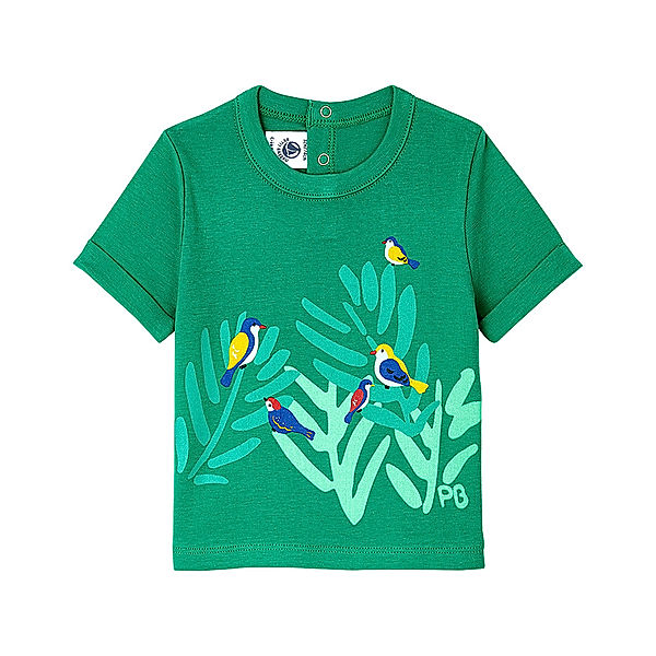 Petit Bateau T-Shirt PETIT OISEAU in grün