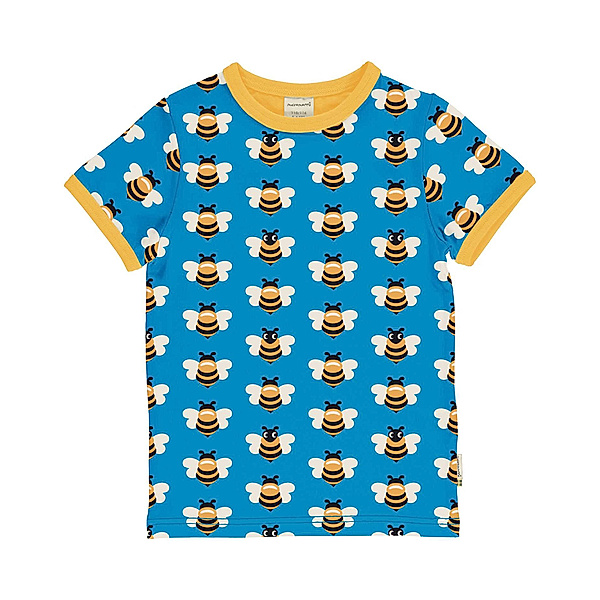 Maxomorra T-Shirt PICNIC BEE in blau