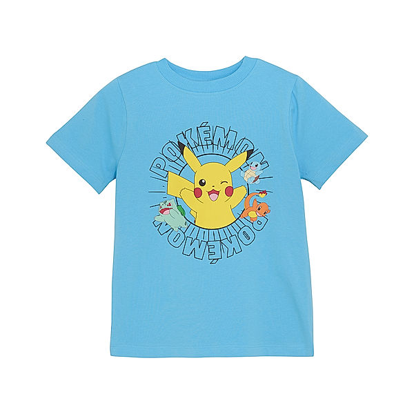 Minymo T-Shirt PIKACHU in bonnie blue