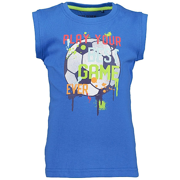 BLUE SEVEN T-Shirt PLAY YOUR BEST GAME in blau
