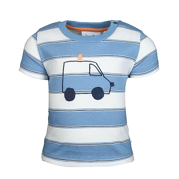Sanetta T-Shirt POLICE STRIPED in cloud blue