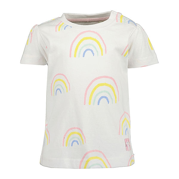 BLUE SEVEN T-Shirt RAINBOW PASTEL in weiß