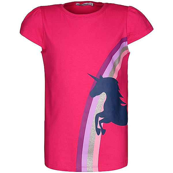 zoolaboo T-Shirt RAINBOW UNICORN mit Glitzer in pink