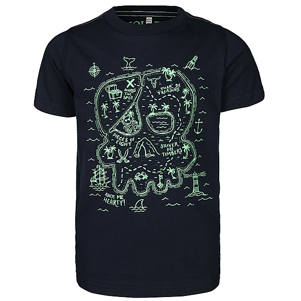 Tom Joule® T-Shirt RAY MAP GLOW IN THE DARK in navy
