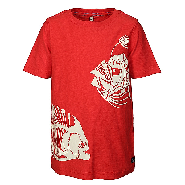 Tom Joule® T-Shirt RAY RED FISH – GLOW IN THE DARK in rot