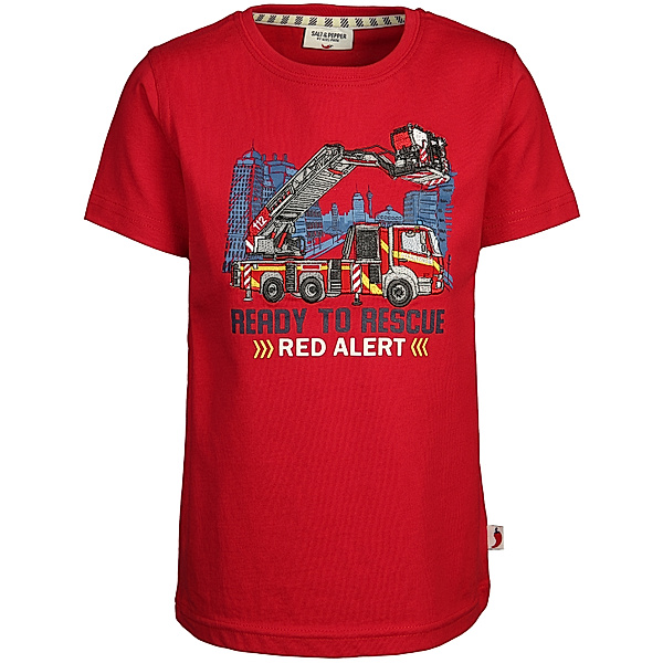 Salt & Pepper T-Shirt READY TO RESCUE in fire red