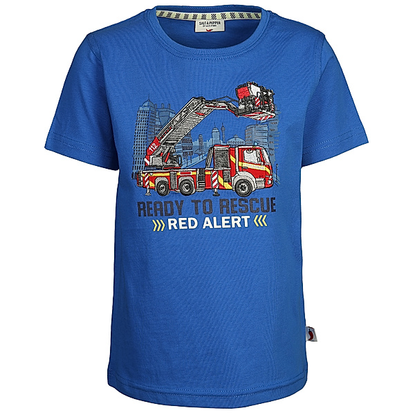 Salt & Pepper T-Shirt READY TO RESCUE in strong blue