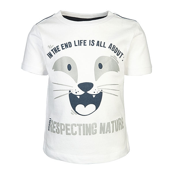 Boboli T-Shirt RESPECTING NATURE in weiss