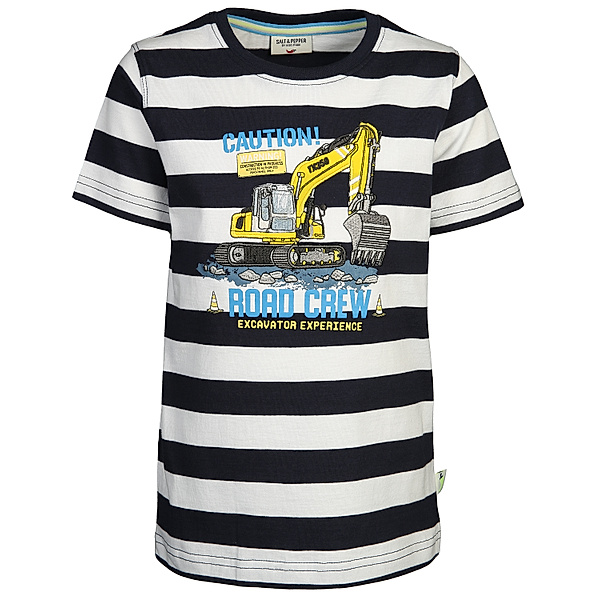 SALT AND PEPPER T-Shirt ROAD CREW in navy