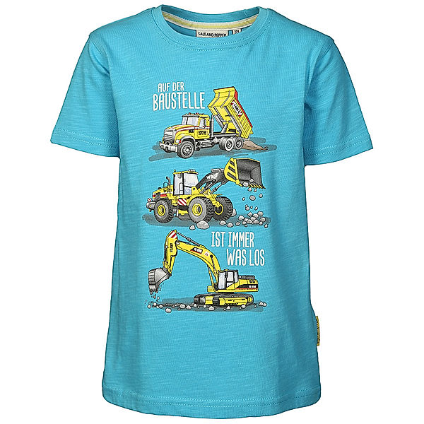 Salt & Pepper T-Shirt ROADWORK in aqua blue