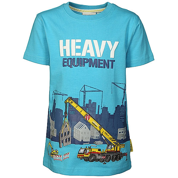 Salt & Pepper T-Shirt ROADWORK UNI HEAVY in aqua blue