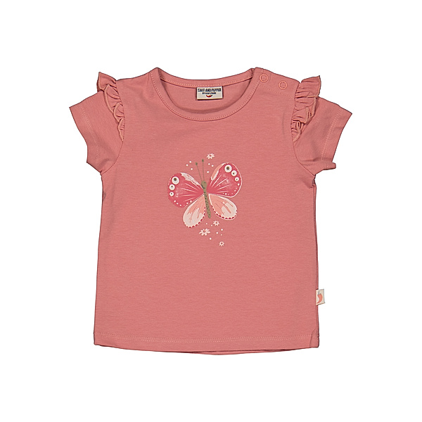 SALT AND PEPPER T-Shirt SCHMETTERLING in cloudy pink