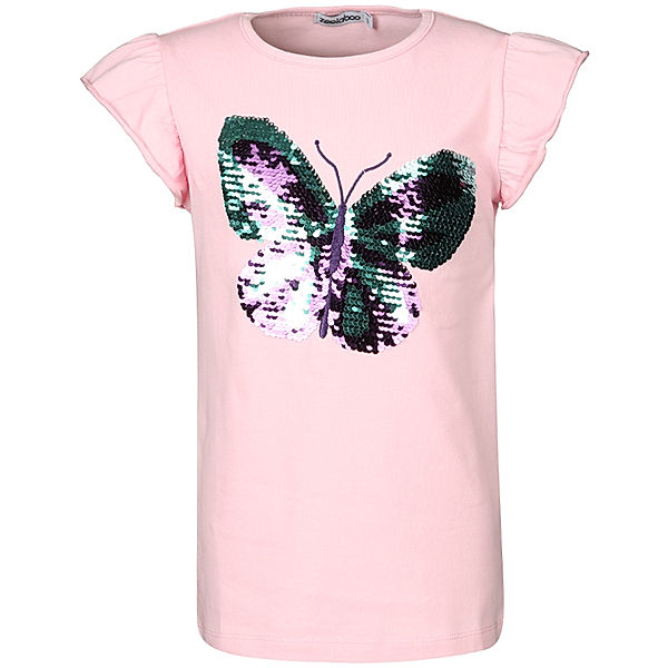 zoolaboo T-Shirt SCHMETTERLING mit Wendepailletten in rosa