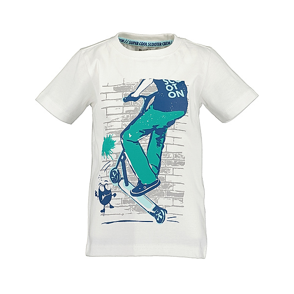 BLUE SEVEN T-Shirt SCOOTON in weiss