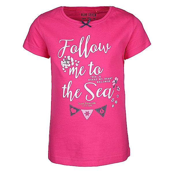 BLUE SEVEN T-Shirt SEA PARTY – FOLLOW ME in pink