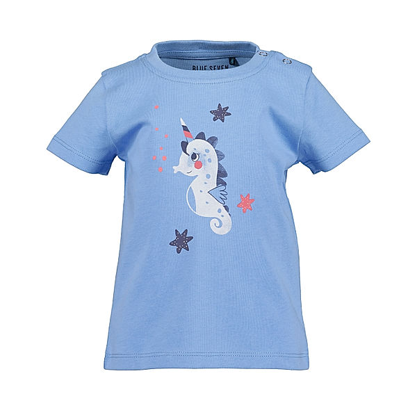 BLUE SEVEN T-Shirt SEAHORSE in hellblau