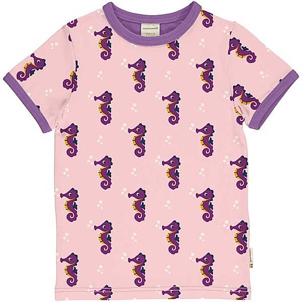 Maxomorra T-Shirt SEAHORSE in rosa